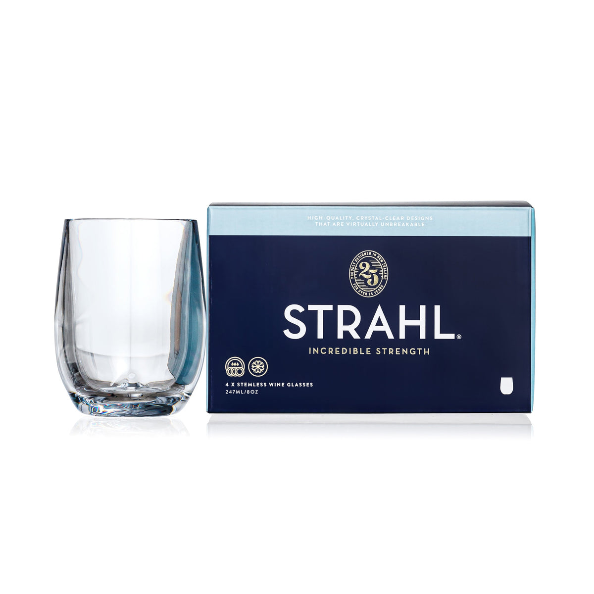 Strahl stemless white wine glass 247ml