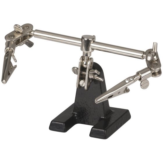 Third Hand PCB Holder Tool with 2 Clips and Heavy Base