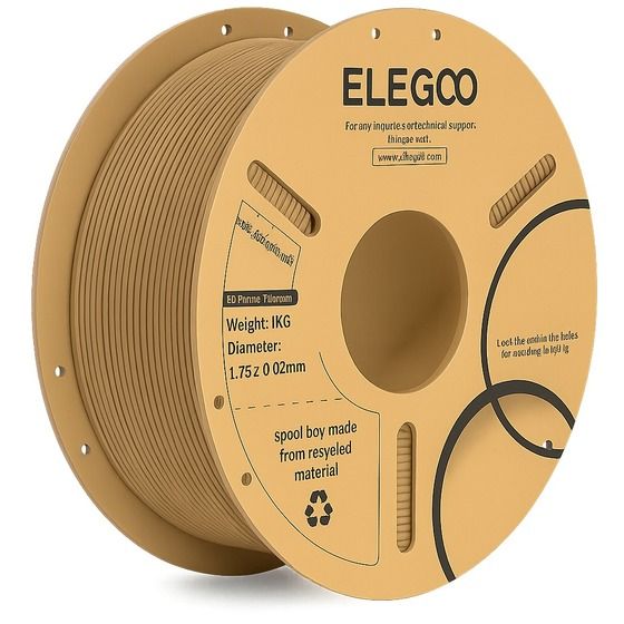 Elegoo PLA+ filament Wood color 1.75mm 1kg Roll