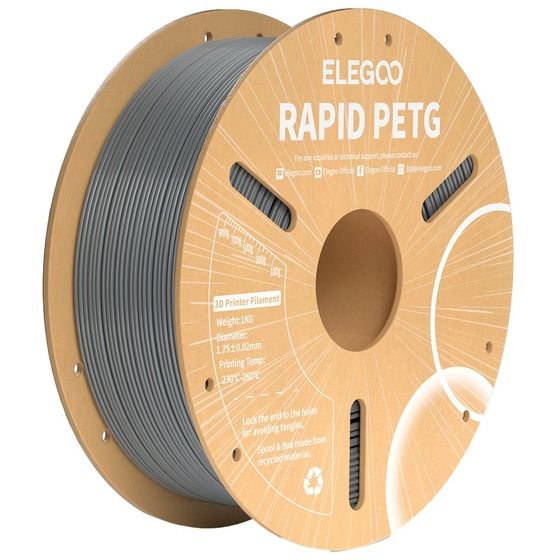 Elegoo Rapid PETG filament Space Grey 1.75mm 1kg