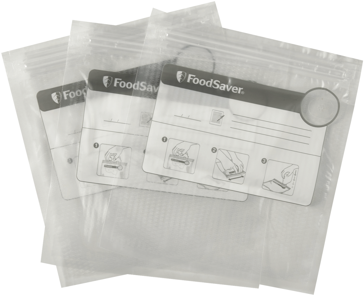 FoodSaver Reusable Vacuum Zipper Bags 950ml - 35 Pack