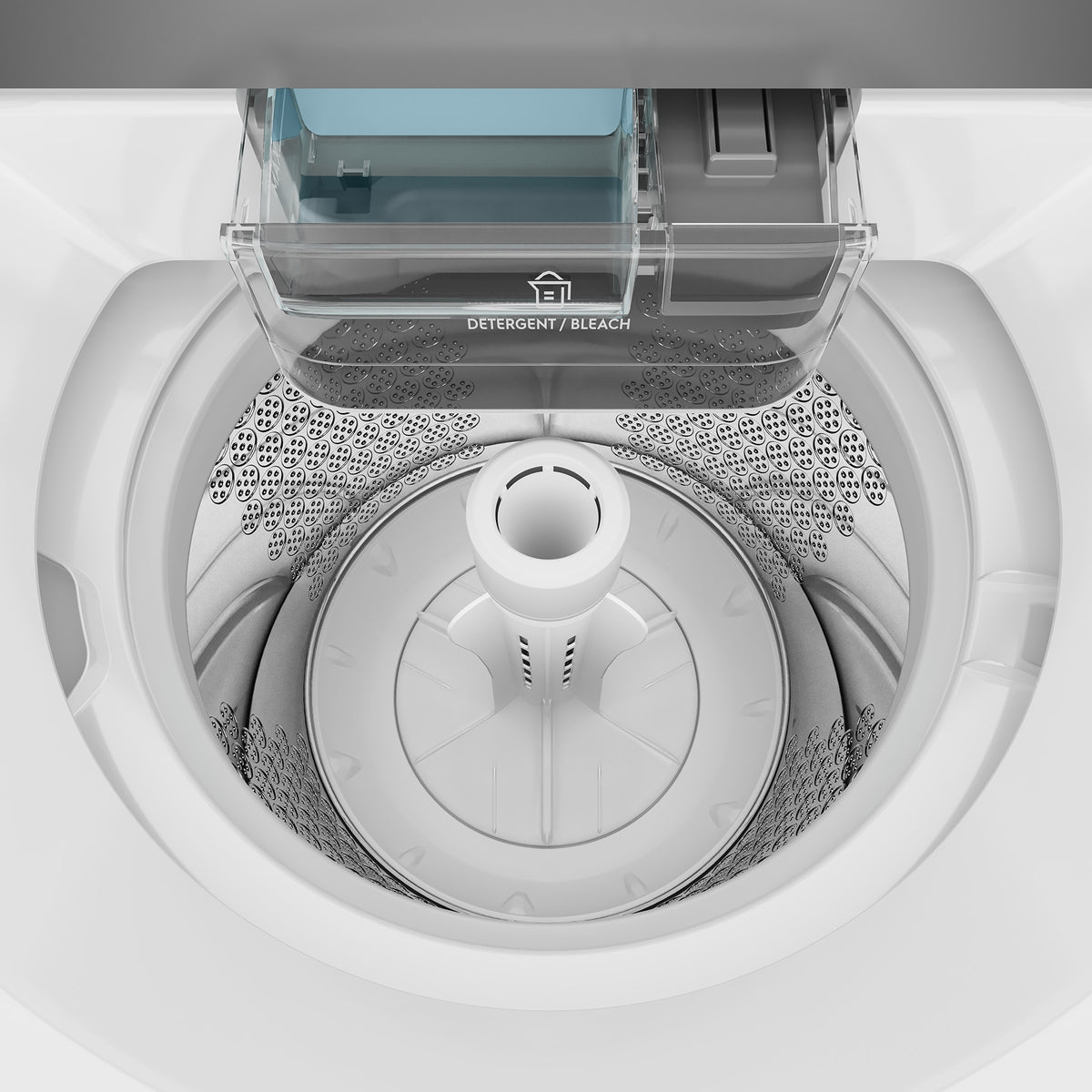 WWT7084J5WA Open drum and detergent area