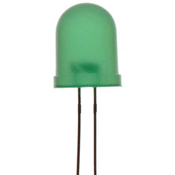 Green 3mm LED 40mcd Round Diffused