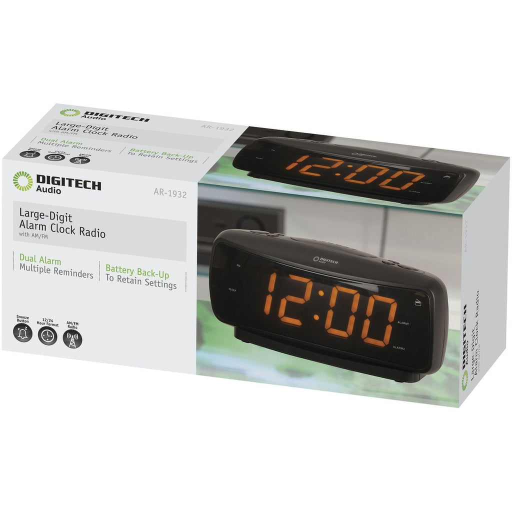AR1932 alarm clock radio retail packaging
