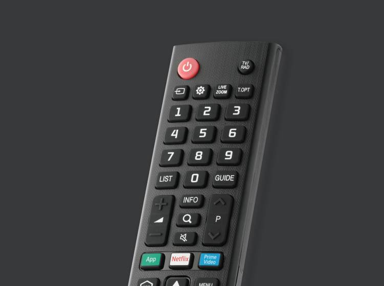 One For All AR1978 LG replacement remote keypad detail
