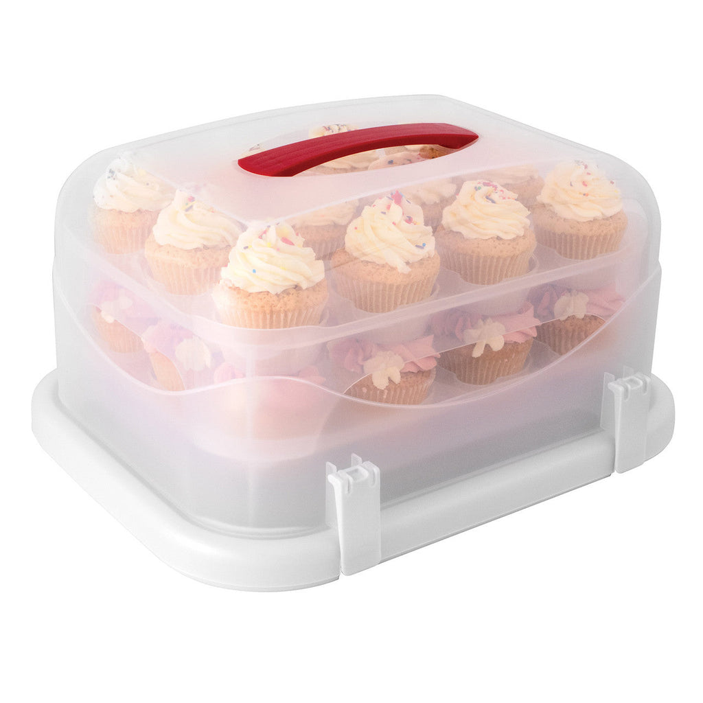 Avanti Universal Cupcake and Rectangular Cake Carrier – 24 Cup