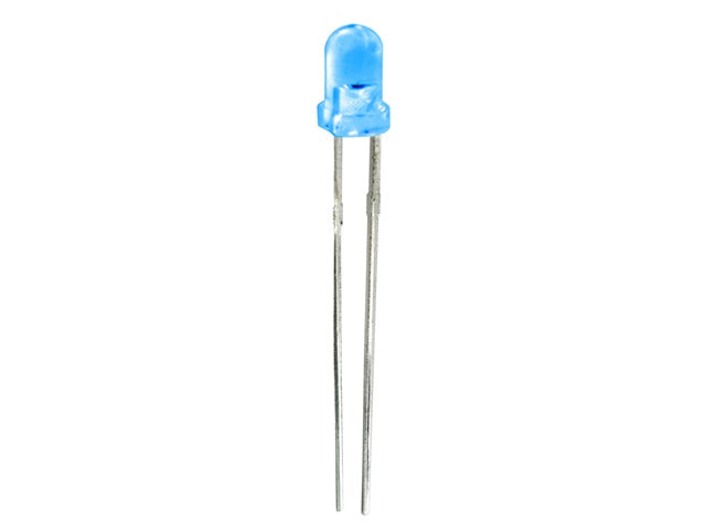 Blue 3mm round clear LED