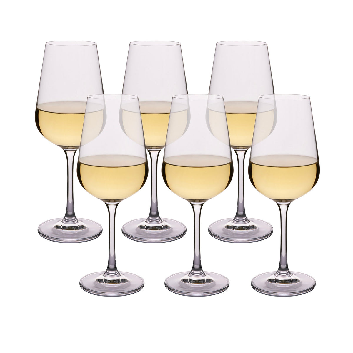 Bohemia Strix White Wine Glasses Set of 6 360ml