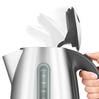Breville Soft Top Dual BKE425BSS kettle with soft-opening lid