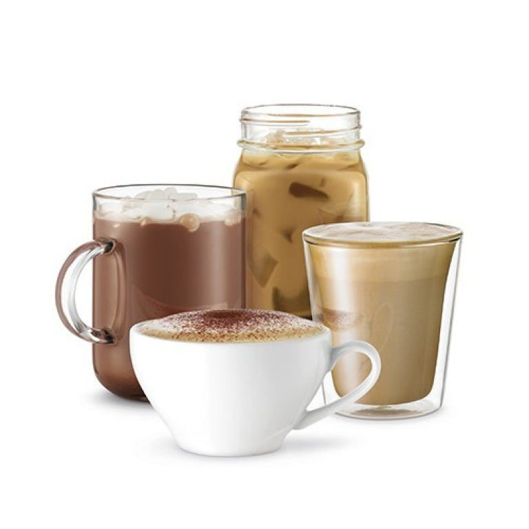 Breville Choc & Cino LMF200 milk frother front controls and four drink settings