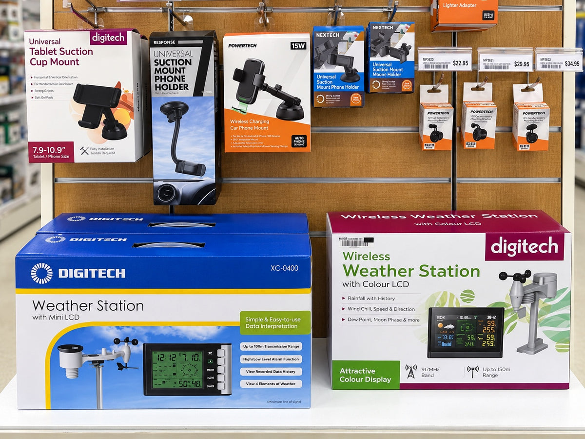Electronics and weather stations