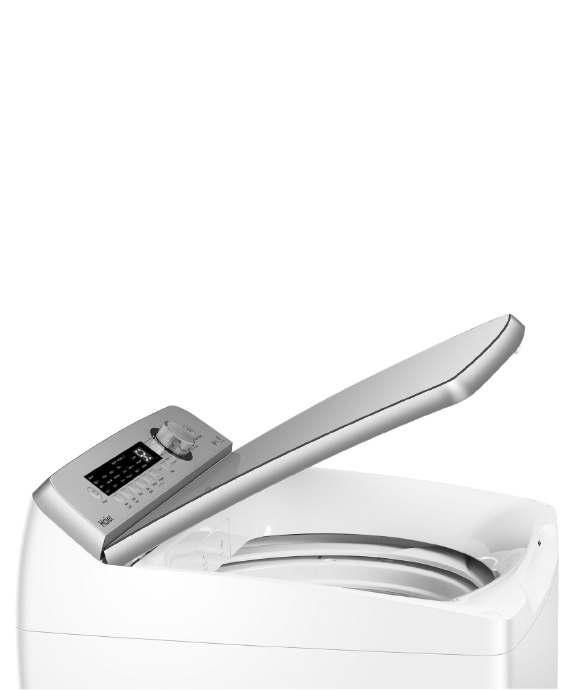 Haier HWT09AN1 top-load washer soft-close lid