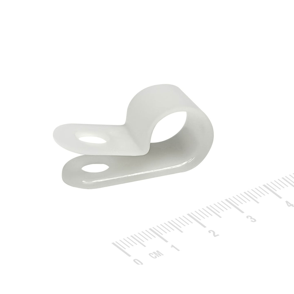 HP0754 7mm cable clamp beside a size scale