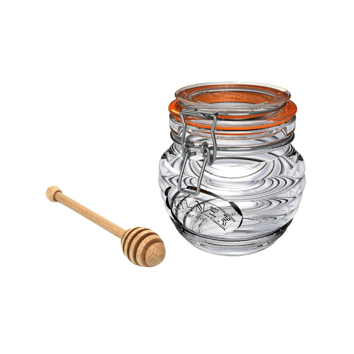 Kilner Honey Pot with Beechwood Dipper – 400ml