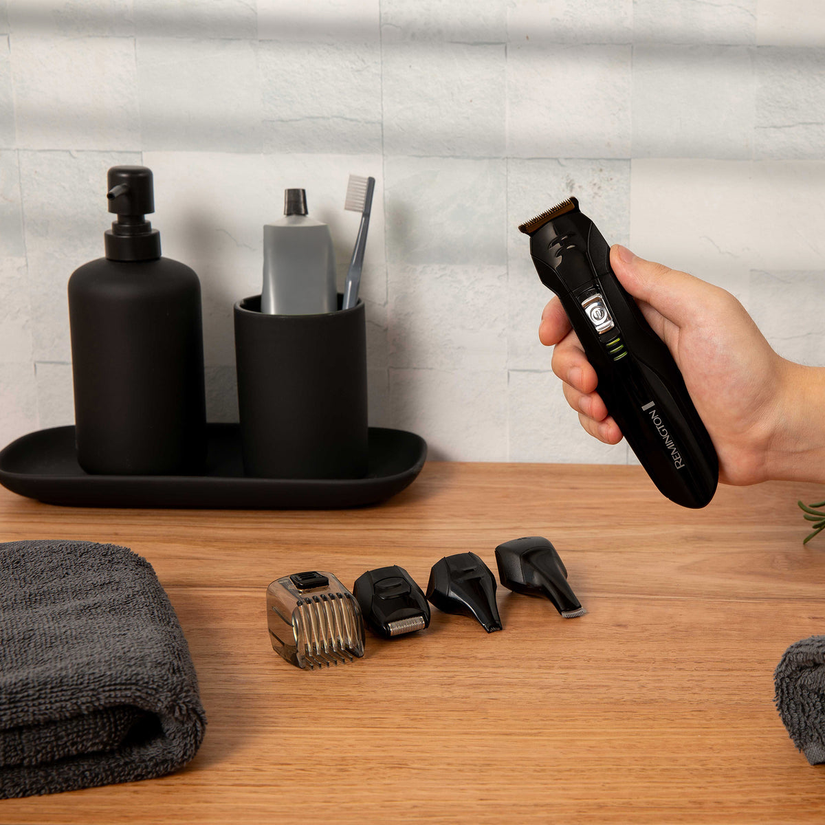Remington All in One Titanium Rechargeable Grooming Kit