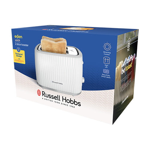 Russell Hobbs Eden 2 Slice Toaster White