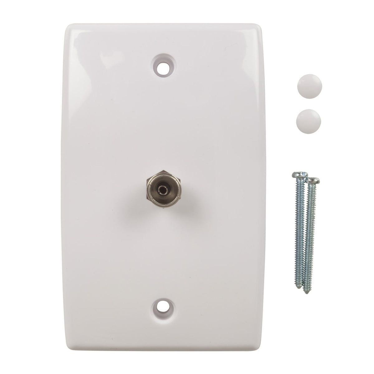 LT3065 TV wall socket rear F-type connection and mounting screws