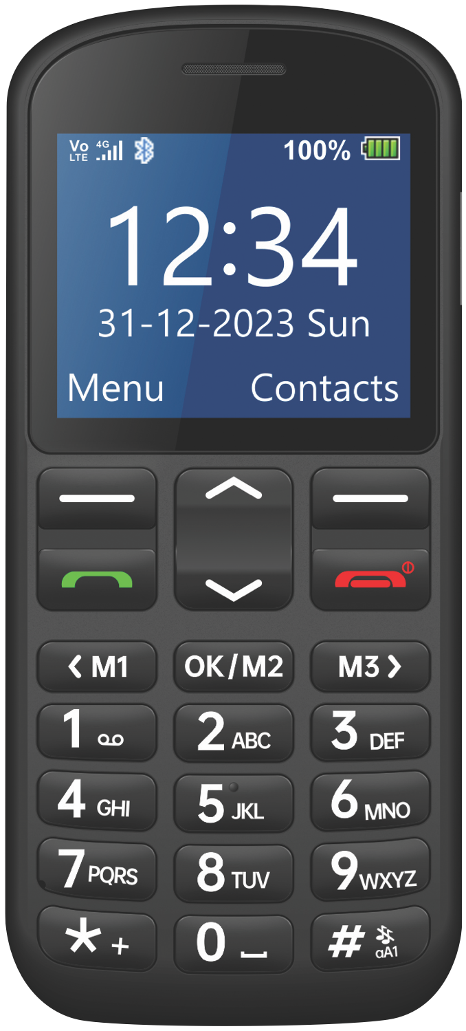 Opel Mobile BigButton M 4G mobile phone black