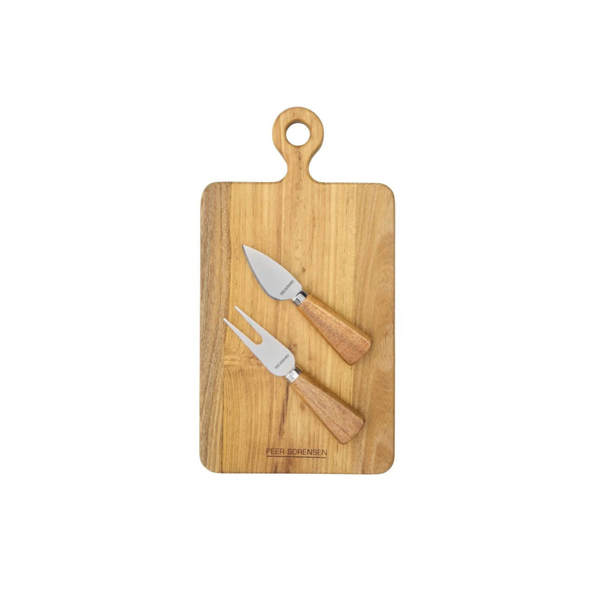 Peer Sorensen Teak Cheese Board and Knife Set