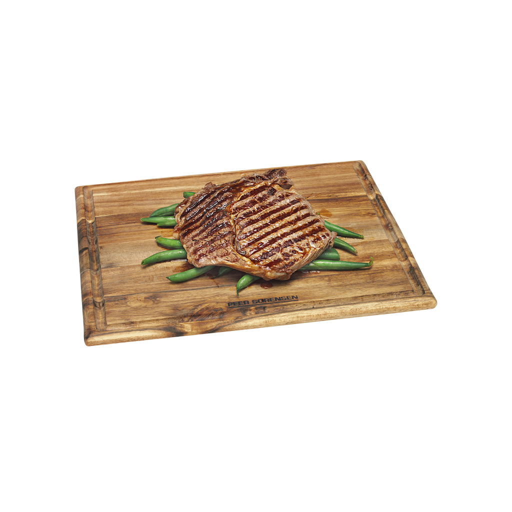 Peer Sorensen Acacia Steak Serving Board with steak
