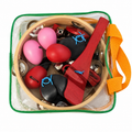 Percussion Plus PPLT6 six-piece percussion set with carry bag on white background
