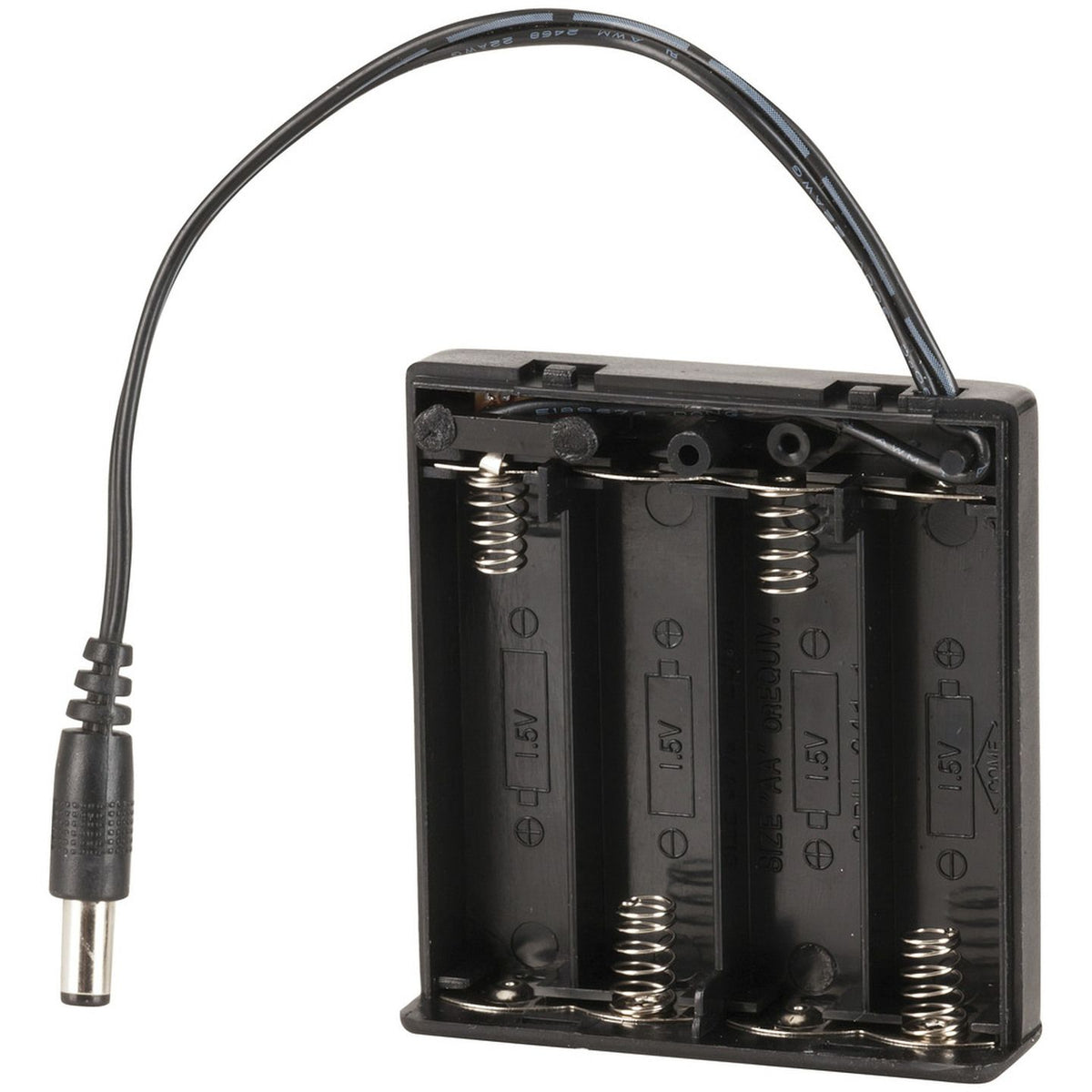 PH9283 switched four-AA battery enclosure with cover removed