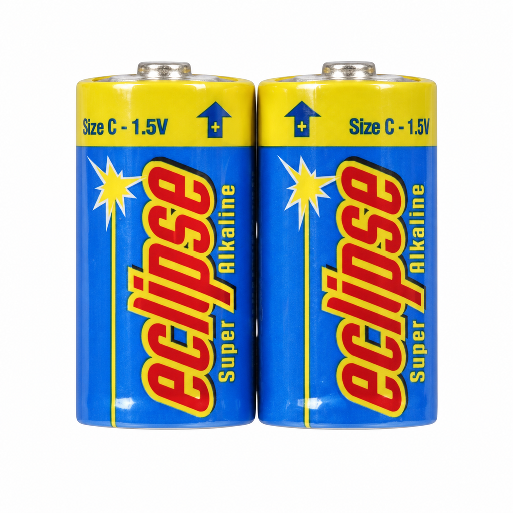 Eclipse Size C Alkaline Batteries - Pack of 2 — plain product view