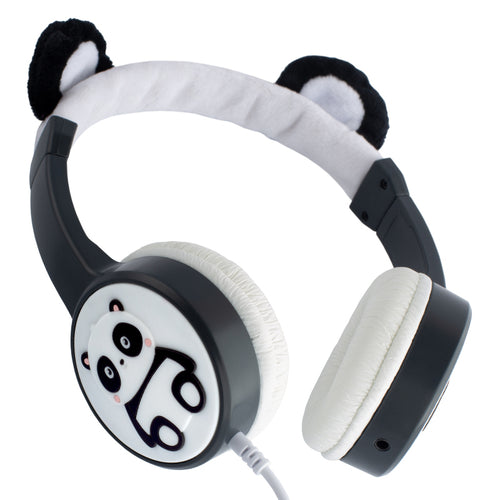 Planet Buddies Pippin the Panda Furry Wired Kids Headphones