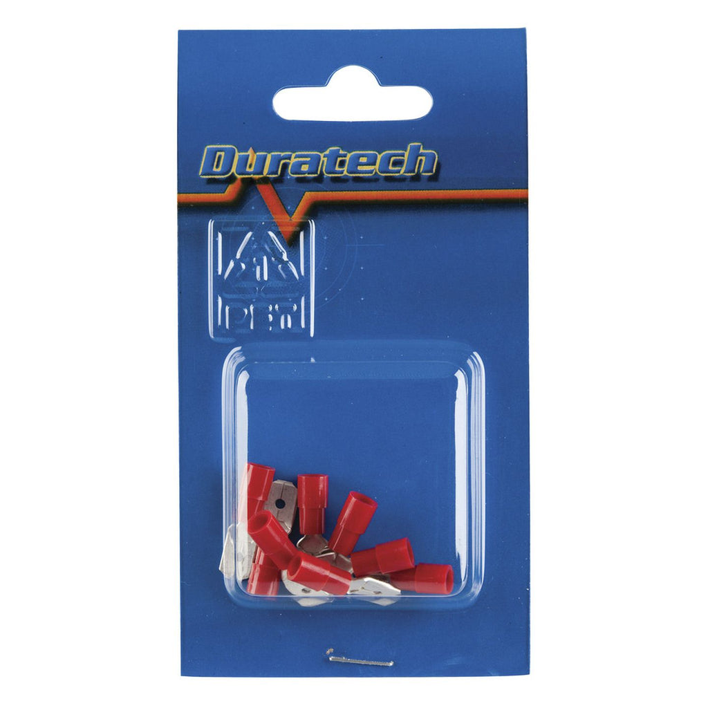 PT4509 red male spade terminal pack