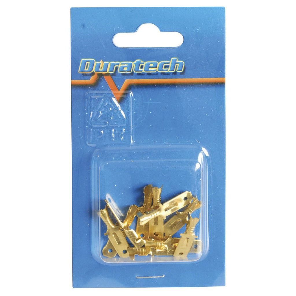 PT4631 pack of ten 6.3 mm spade plugs