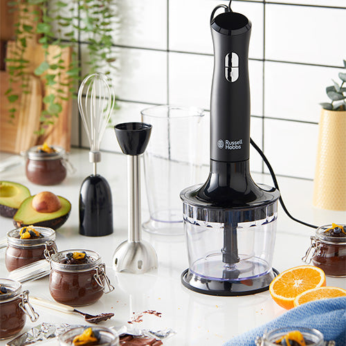 Russell Hobbs RHSM5BLK hand blender with chopping bowl