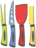 Scanpan Spectrum four-piece coloured cheese knife set