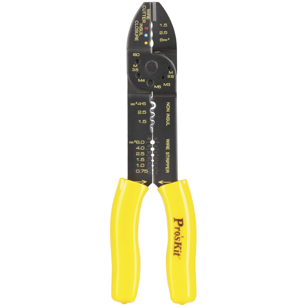 TH1828 five-way crimping tool reverse view