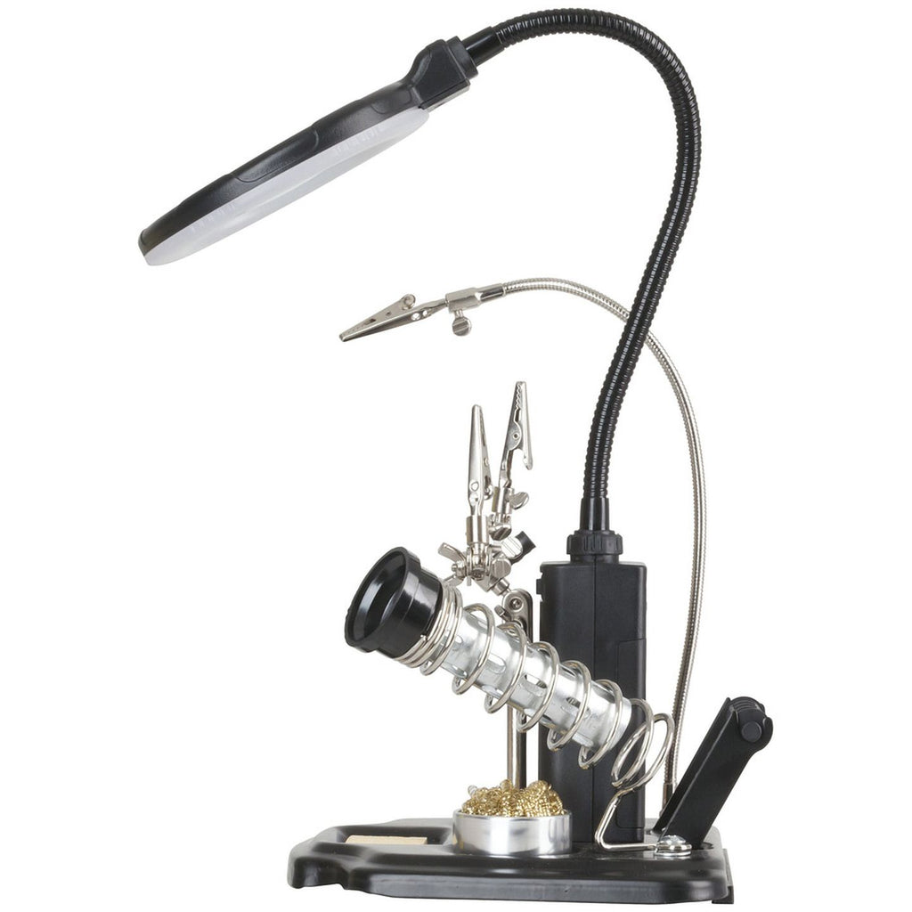 TH1989 third-hand magnifying lamp side view
