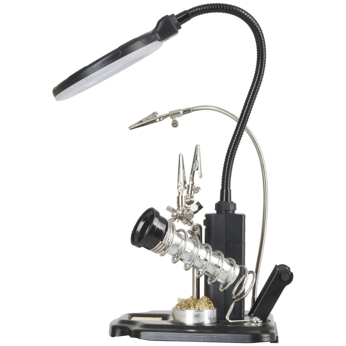 TH1989 third-hand magnifying lamp side view