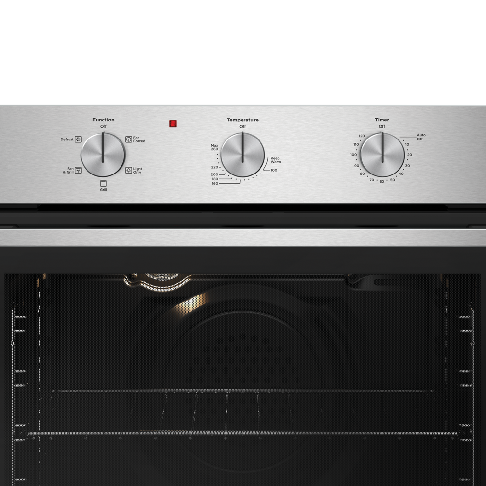 Westinghouse WVE6314SD oven knob controls and timer