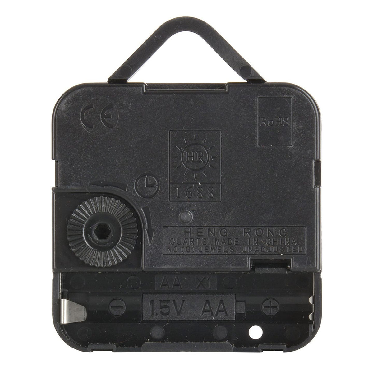 XC0100 clock movement rear battery compartment